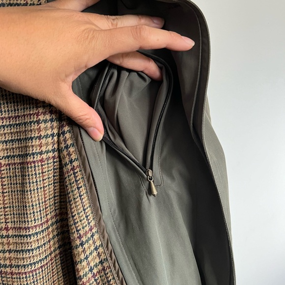 Vintage Newport Harbor Forest Green Trench Coat - Picture 6 of 11